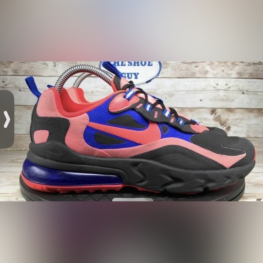 Nike Air Max 270 React Pink Blue Sneakers - Picture 2 of 5